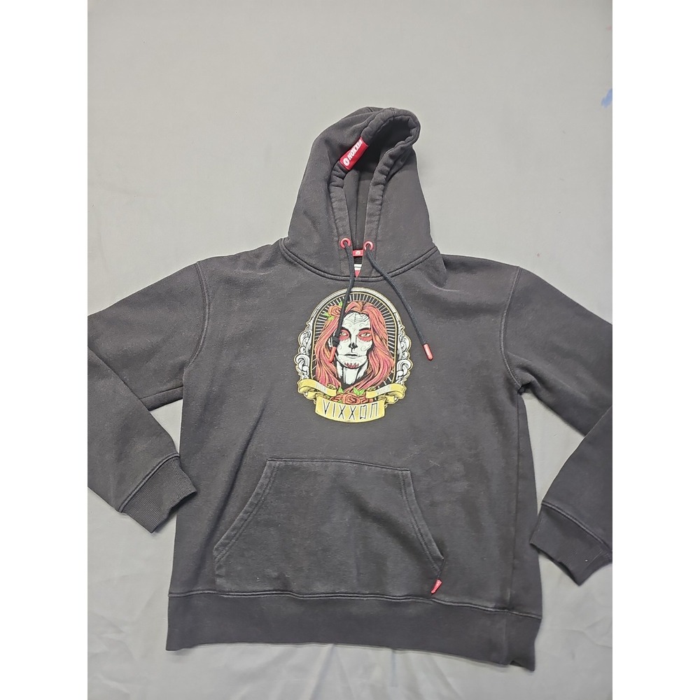 Vixxon By Dixxon "Womens Small" Catrina Day Of The Dead Ground Up Fleece Hoodie
